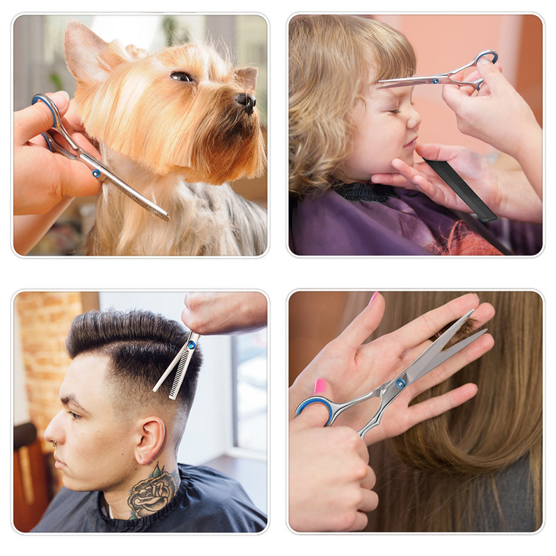 10 sád kaderníckych nožníc s plochými zubami, nožnice na riedenie vlasov, detské domáce kadernícke nástroje, sada nástrojov na starostlivosť o vlasy