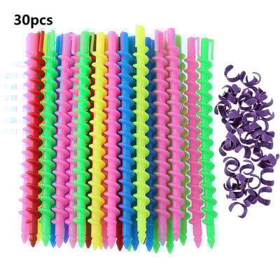 35/30/26/18 kom. Plastične duge spiralne šipke za trajnu kosu, frizerski uvijači, valjci DIY alati za oblikovanje kose DIY alati za uvijanje kose