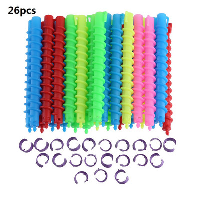 35/30/26/18 kom. Plastične duge spiralne šipke za trajnu kosu, frizerski uvijači, valjci DIY alati za oblikovanje kose DIY alati za uvijanje kose