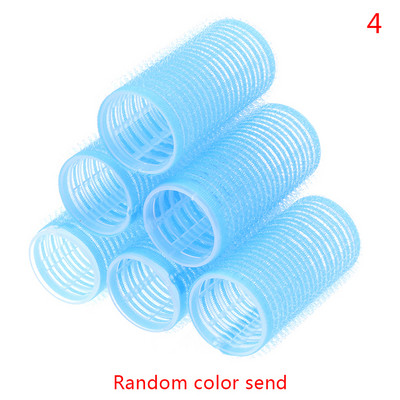 6/12 gab./komplekts vairāku izmēru nejaušas krāsas lielas pašsaķeres matu ruļļi Pro salons Frizieru ruļļi Frizētavas instrumenti