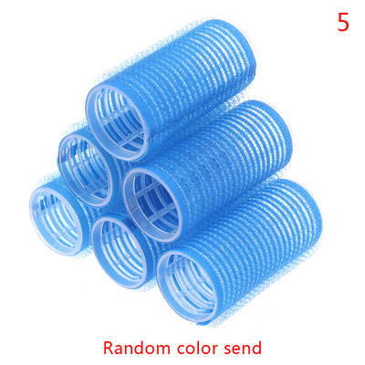 6/12 gab./komplekts vairāku izmēru nejaušas krāsas lielas pašsaķeres matu ruļļi Pro salons Frizieru ruļļi Frizētavas instrumenti