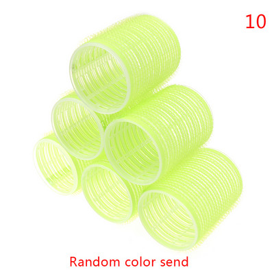 6/12 gab./komplekts vairāku izmēru nejaušas krāsas lielas pašsaķeres matu ruļļi Pro salons Frizieru ruļļi Frizētavas instrumenti