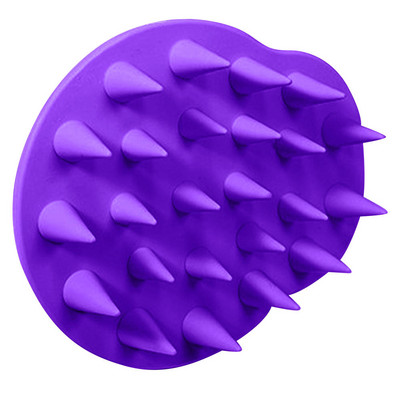 Galvos odos šampūno šepetėlis Minkšti lankstūs silikoniniai šereliai plaukų priežiūrai, galvos atpalaidavimas Ergonomiškas galvos odos šveitiklis pleiskanų plaukų augimui