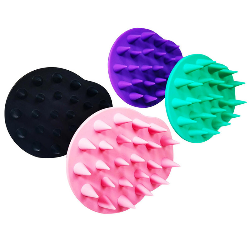 Galvos odos šampūno šepetėlis Minkšti lankstūs silikoniniai šereliai plaukų priežiūrai, galvos atpalaidavimas Ergonomiškas galvos odos šveitiklis pleiskanų plaukų augimui