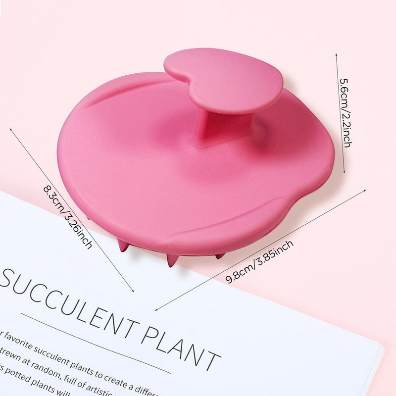 Galvos odos šampūno šepetėlis Minkšti lankstūs silikoniniai šereliai plaukų priežiūrai, galvos atpalaidavimas Ergonomiškas galvos odos šveitiklis pleiskanų plaukų augimui