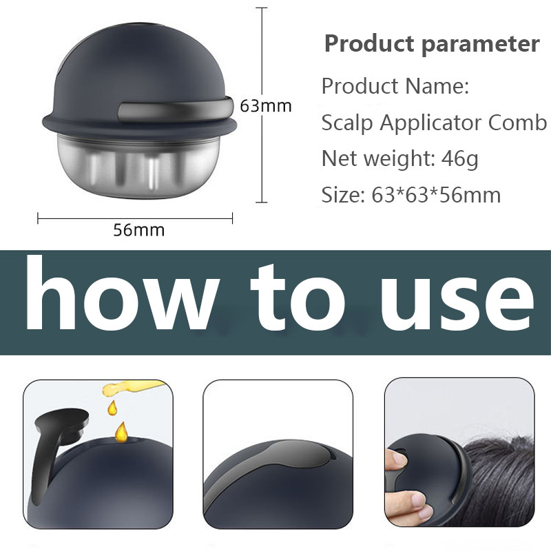 Galvos aplikatoriaus šukos, skirtos Medicine Hair Scalp Treatment Eterinio aliejaus skystas nukreipiančios šukos plaukų priežiūros šukos