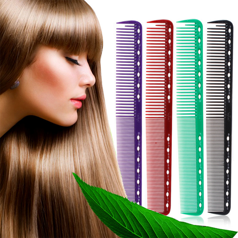 6 szín Professzionális hajfésűk Fodrász Fodrász Hajvágó Kefe Antisztatikus Tangle Pro Salon Hajápoló Styling Tool