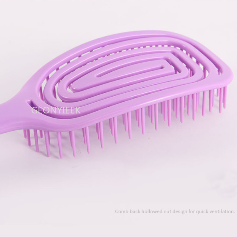 Tuščiaviduris plaukų šepetys Galvos odos masažo šukos Plaukų formavimo šukos greitas džiovinimas plaukų slinkimo šalinimo įrankis Drėgni, sausi garbanoti plaukai