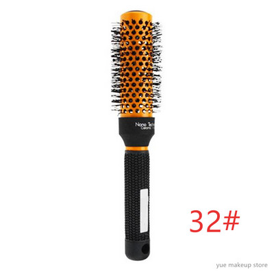 New Arrival narancssárga 5 méretű hajfésűkefe, magas hőmérsékletnek ellenálló kerámia vas kerek fésűs hajformázó eszköz Professional 30