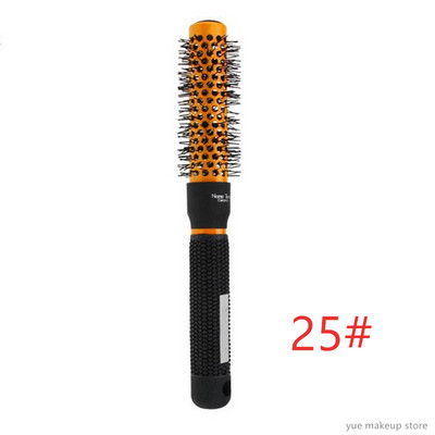 New Arrival narancssárga 5 méretű hajfésűkefe, magas hőmérsékletnek ellenálló kerámia vas kerek fésűs hajformázó eszköz Professional 30