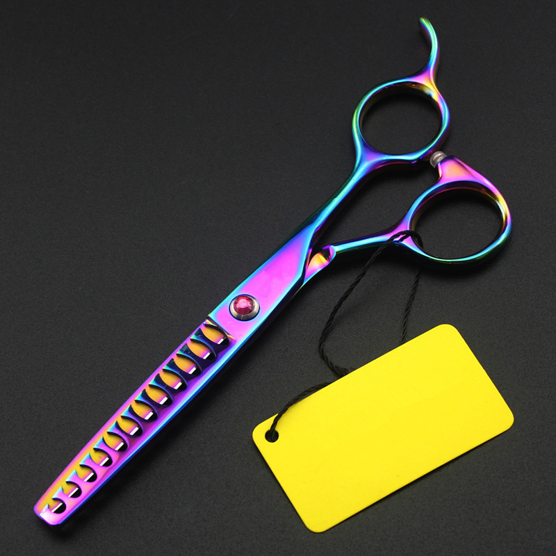 professzionális japán 440c 6 hüvelykes 12 fogú haj olló vágás fodrász makas hajvágás ritkító olló fodrász olló