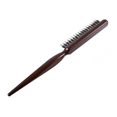 Profesionalūs Salon Teasing Back plaukų šepečiai Wood Slim Line Comb Plaukų šepečiai Prailginamieji kirpimo formavimo įrankiai DIY 1 vnt.