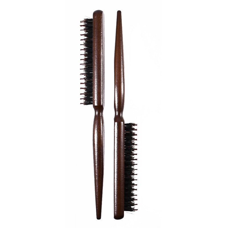 Profesionalūs Salon Teasing Back plaukų šepečiai Wood Slim Line Comb Plaukų šepečiai Prailginamieji kirpimo formavimo įrankiai DIY 1 vnt.