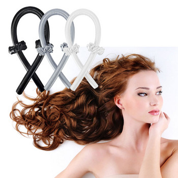 Heatless μπούκλες κεφαλόδεσμος No Heat Silk μπούκλες Κορδέλα κύλινδροι μαλλιών Sleeping Soft Lazy Hair curlers Rod Hair Styling Tools