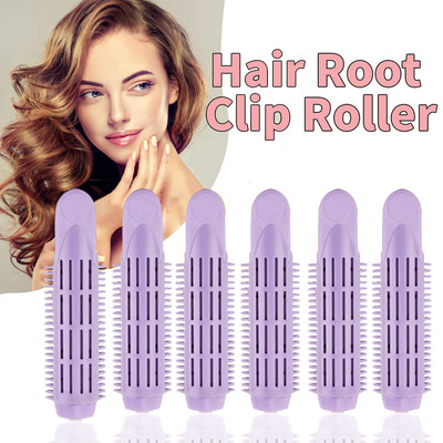 Profesionalni valjci za korijen kose od 6 komada, kopče Natural Fluffy Naturally Hair Curler Twist Wave Fluffy plastični alat za oblikovanje kose