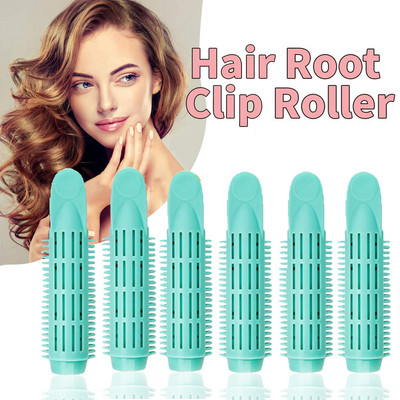 Profesionalni valjci za korijen kose od 6 komada, kopče Natural Fluffy Naturally Hair Curler Twist Wave Fluffy plastični alat za oblikovanje kose
