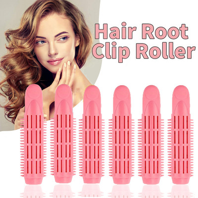 Profesionalni valjci za korijen kose od 6 komada, kopče Natural Fluffy Naturally Hair Curler Twist Wave Fluffy plastični alat za oblikovanje kose