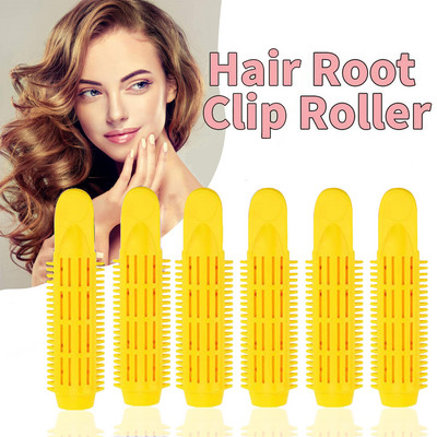 Profesionalni valjci za korijen kose od 6 komada, kopče Natural Fluffy Naturally Hair Curler Twist Wave Fluffy plastični alat za oblikovanje kose