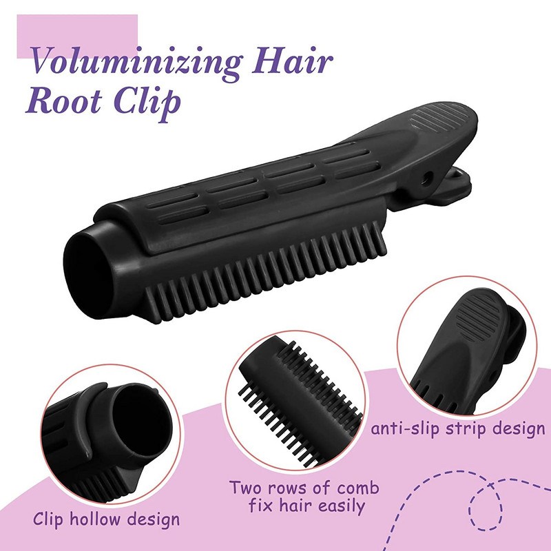 Profesionalni valjci za korijen kose od 6 komada, kopče Natural Fluffy Naturally Hair Curler Twist Wave Fluffy plastični alat za oblikovanje kose