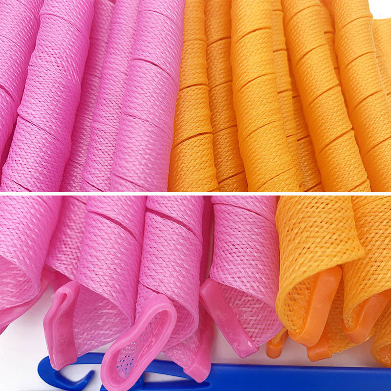 Nekarsējama kērlinga galvas saite 12/10 gab. Bez karstuma matu lokas lentes matu ruļļi gulēšanai mīksta galvas saite matu ruļļi Matu veidošanas rīki