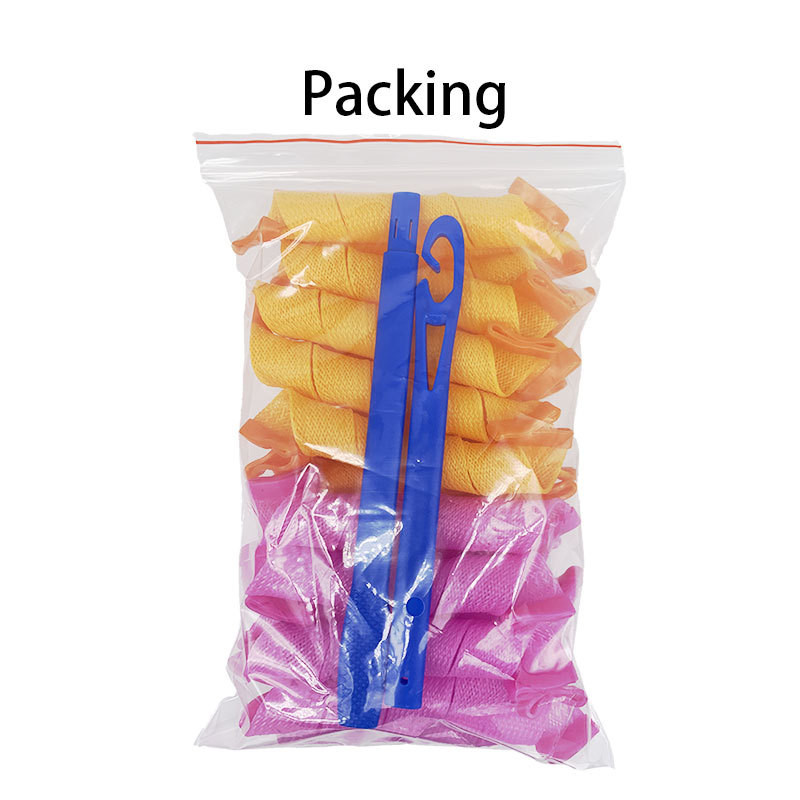 Nekarsējama kērlinga galvas saite 12/10 gab. Bez karstuma matu lokas lentes matu ruļļi gulēšanai mīksta galvas saite matu ruļļi Matu veidošanas rīki