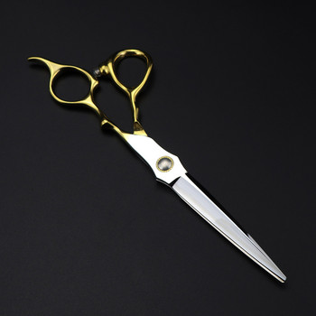 професионална японска стомана 440c 6,5-инчов лагер златни ножици за подстригване фризьорски фризьорски ножици фризьорски ножици