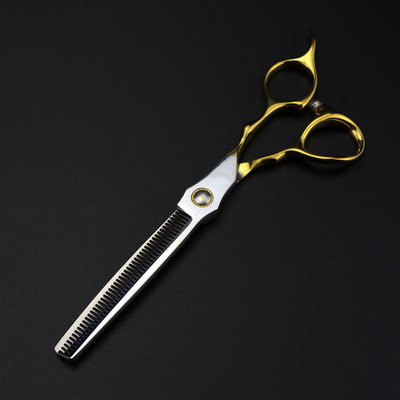 profesionalios Japan 440c plieno 6,5 colio guoliai auksiniai plaukų žirklės kirpimas kirpėjas plaukų kirpimas retinimas žirklės kirpyklos žirklės