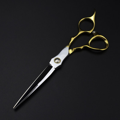 profesionalios Japan 440c plieno 6,5 colio guoliai auksiniai plaukų žirklės kirpimas kirpėjas plaukų kirpimas retinimas žirklės kirpyklos žirklės