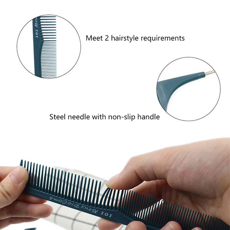 NOVI 1KOM Antistatički češalj sa finim zubima i šiljatim repom Frizerski salon Plastični češalj za šišanje Četka za kosu Alat za oblikovanje razdjeljka