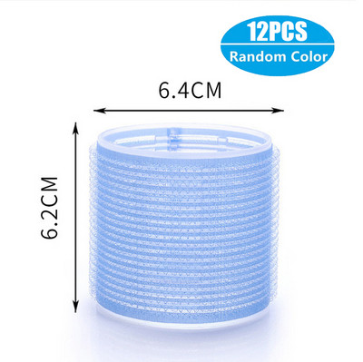 Ρολά μαλλιών Self Grip Hair Curlers 6/12Pcs Hair Roller Heatless Curling Rod Lazy curler Headband Εργαλεία styling μαλλιών