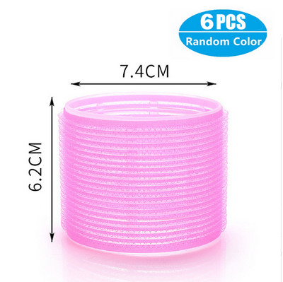 Ρολά μαλλιών Self Grip Hair Curlers 6/12Pcs Hair Roller Heatless Curling Rod Lazy curler Headband Εργαλεία styling μαλλιών