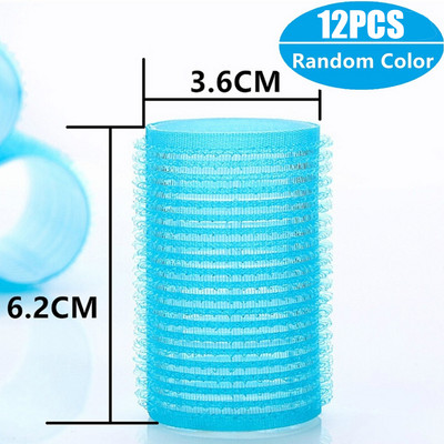 Ρολά μαλλιών Self Grip Hair Curlers 6/12Pcs Hair Roller Heatless Curling Rod Lazy curler Headband Εργαλεία styling μαλλιών