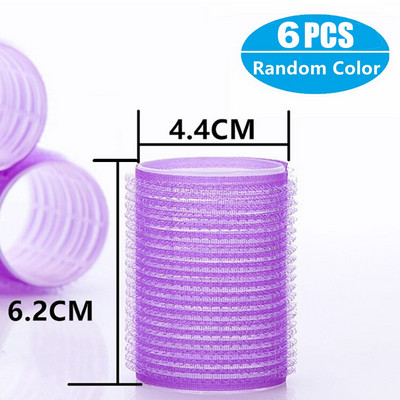 Ρολά μαλλιών Self Grip Hair Curlers 6/12Pcs Hair Roller Heatless Curling Rod Lazy curler Headband Εργαλεία styling μαλλιών