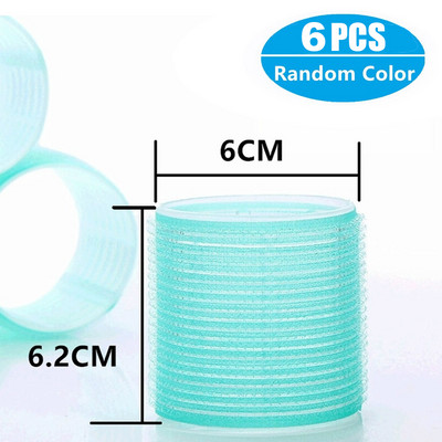 Ρολά μαλλιών Self Grip Hair Curlers 6/12Pcs Hair Roller Heatless Curling Rod Lazy curler Headband Εργαλεία styling μαλλιών