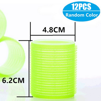 Ρολά μαλλιών Self Grip Hair Curlers 6/12Pcs Hair Roller Heatless Curling Rod Lazy curler Headband Εργαλεία styling μαλλιών