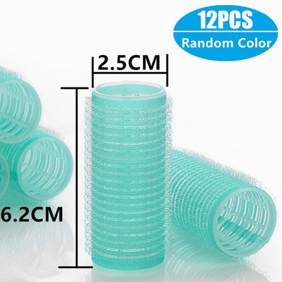 Ρολά μαλλιών Self Grip Hair Curlers 6/12Pcs Hair Roller Heatless Curling Rod Lazy curler Headband Εργαλεία styling μαλλιών