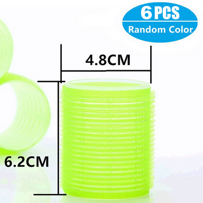 Ρολά μαλλιών Self Grip Hair Curlers 6/12Pcs Hair Roller Heatless Curling Rod Lazy curler Headband Εργαλεία styling μαλλιών