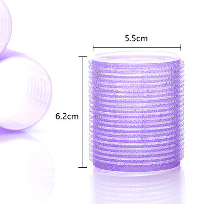 6 τμχ Heatless Hair Rollers Velcro for Hair Bang Curler Fixed curling Hair Cooling Hair Tools Self Grip Προϊόντα για σγουρά μαλλιά Αξεσουάρ