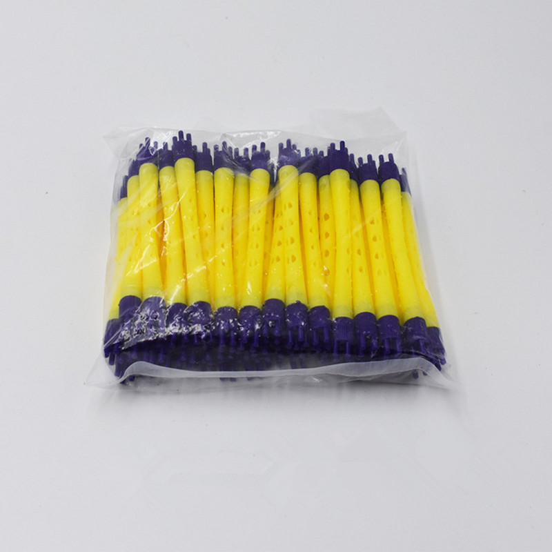 30gab/partija Matu ruļļi Rullīši Frizētava Superfine Ilgviļņu zobu bakstāmais Cold Burn Stieņi Gumijas lentes Elastīgie matu veidošanas piederumi