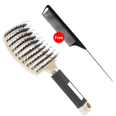 2022. Profesionalna četka za kosu sa zakrivljenom ventilacijom za raščešljavanje kose Ženska čarobna četka za masažu vlasišta Mokra kovrčava češalj za kosu Frizerski alati
