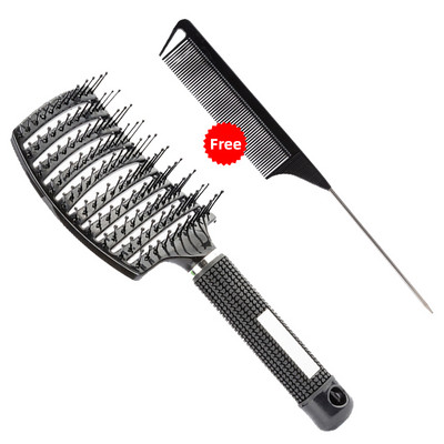 2022. Profesionalna četka za kosu sa zakrivljenom ventilacijom za raščešljavanje kose Ženska čarobna četka za masažu vlasišta Mokra kovrčava češalj za kosu Frizerski alati