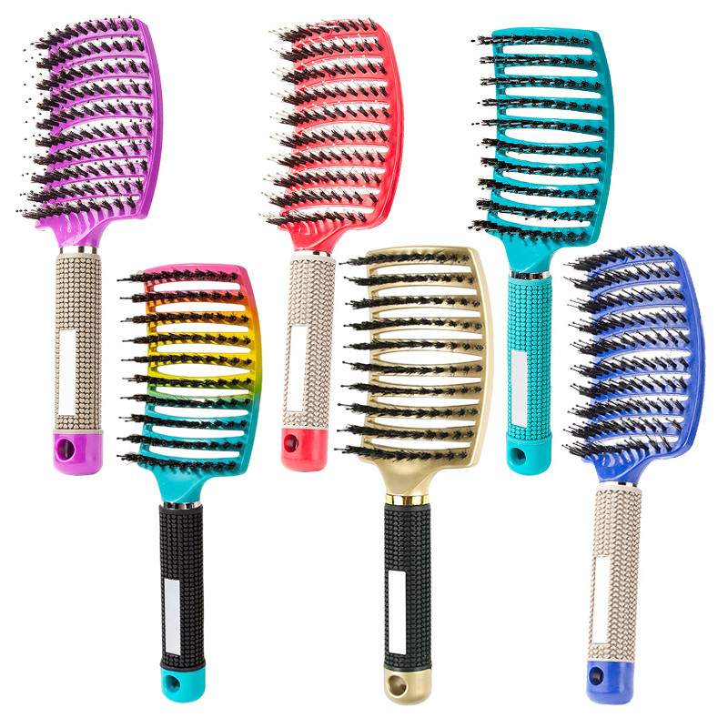 2022. Profesionalna četka za kosu sa zakrivljenom ventilacijom za raščešljavanje kose Ženska čarobna četka za masažu vlasišta Mokra kovrčava češalj za kosu Frizerski alati
