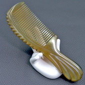 Natural Vietnam Buffalo Horn Comb Anti Static Ox Horn Comb hajmasszázs fésű