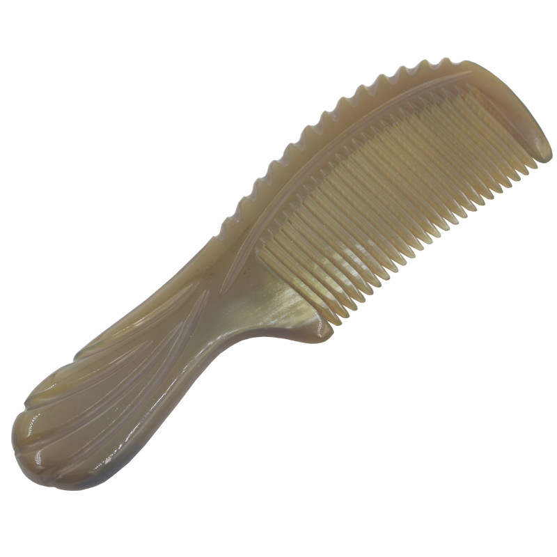 Natural Vietnam Buffalo Horn Comb Anti Static Ox Horn Comb hajmasszázs fésű