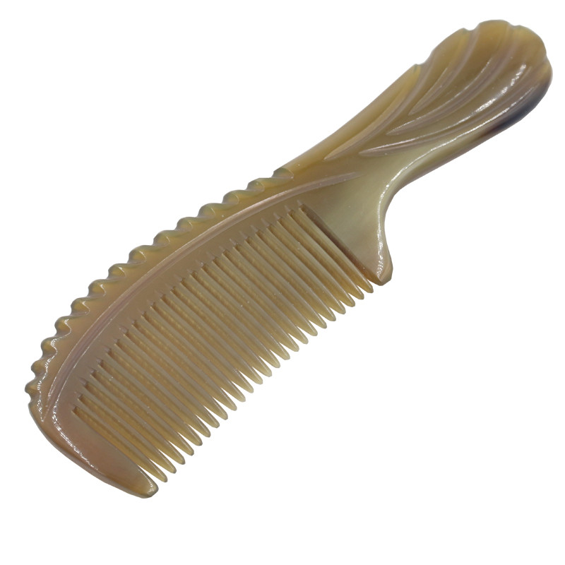 Natural Vietnam Buffalo Horn Comb Anti Static Ox Horn Comb hajmasszázs fésű