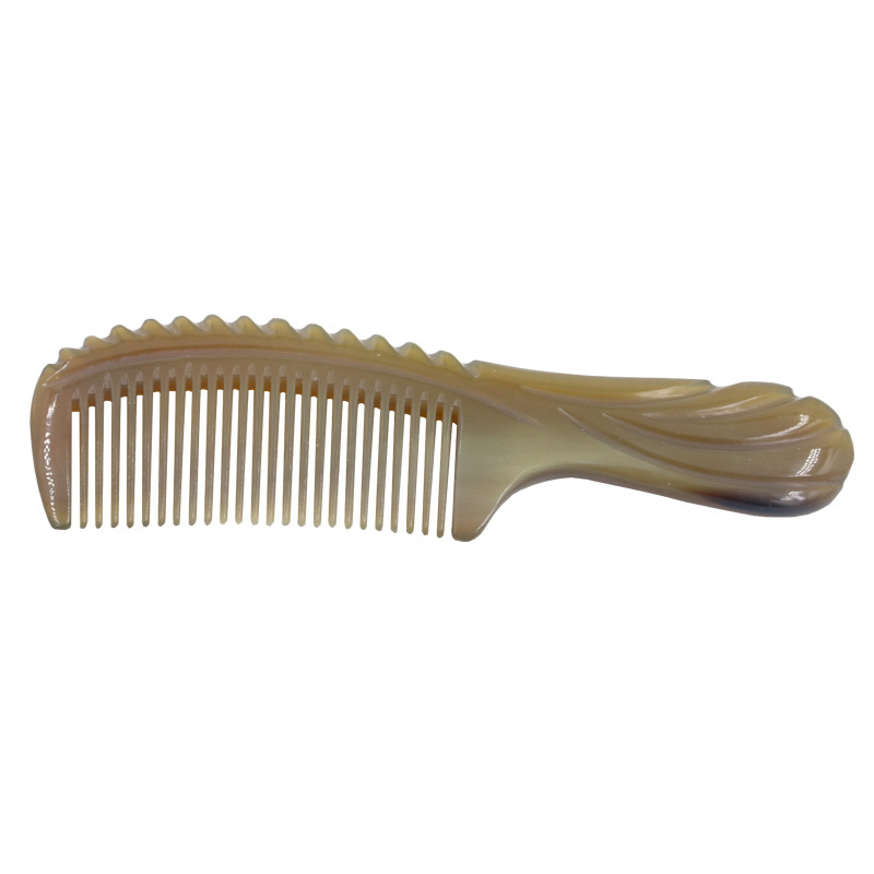 Natural Vietnam Buffalo Horn Comb Anti Static Ox Horn Comb hajmasszázs fésű