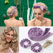 2022 Heatless Štap za kovrče Traka za glavu Bez topline Uvijači za kosu Lazy Hair Rollers Sleeping Soft Curl Bar Wave Formers Alati za oblikovanje kose