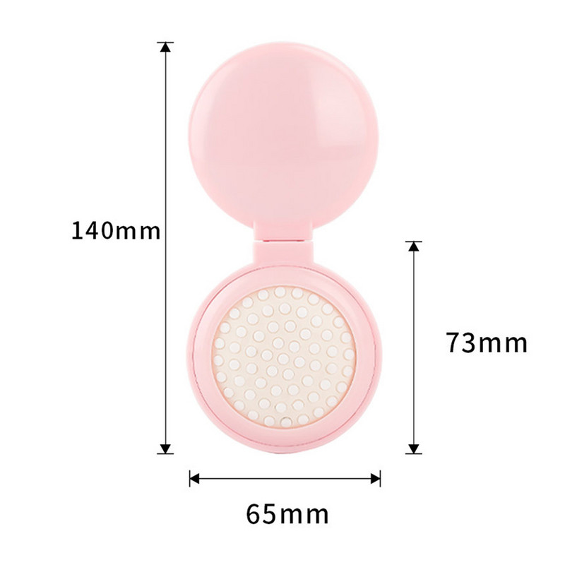 Airbag pliabil Pieptene moale pentru dinți Antistatic cu oglindă Dimensiune compactă de buzunar Perie de păr portabilă de călătorie Masaj cosmetic pentru cap