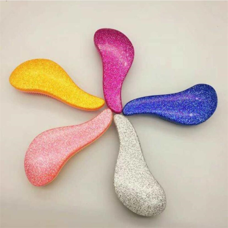 Hot Magic Handle fésű antisztatikus masszázs hajkefe Tangle Detangle zuhany masszázs hajkefe fésű szalon hajformázó eszköz