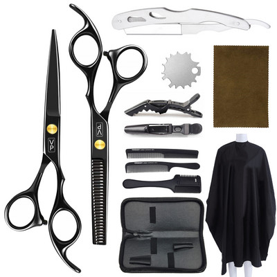 6,0" ножици за коса Професионални фризьорски ножици Комплект бръснарски ножици Изтъняващи ножици Инструмент за подстригване Фризьорски ножици